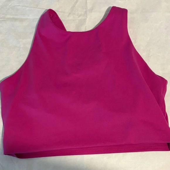 Athleta Magenta Crop Top - Picture 3 of 6